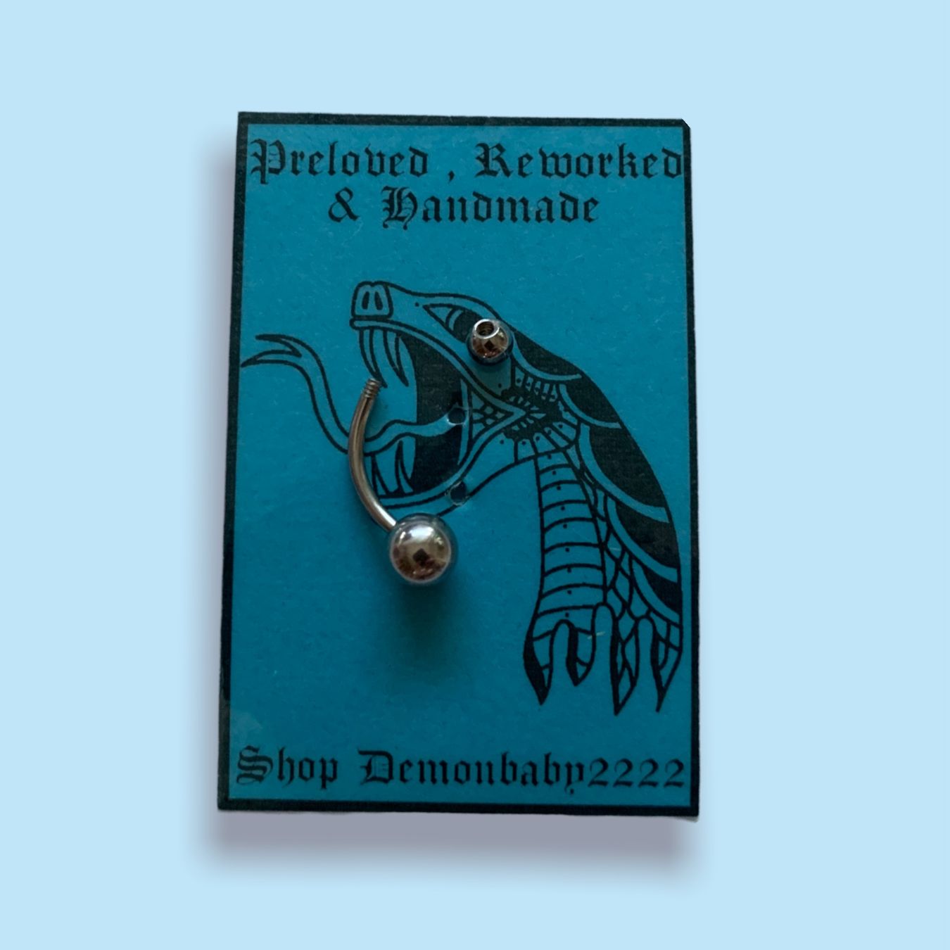 Gioielli per piercing: Stainless steel belly piercing – Nuovo e nell'imballaggio originale da Basel venduto da demonbaby2222 2