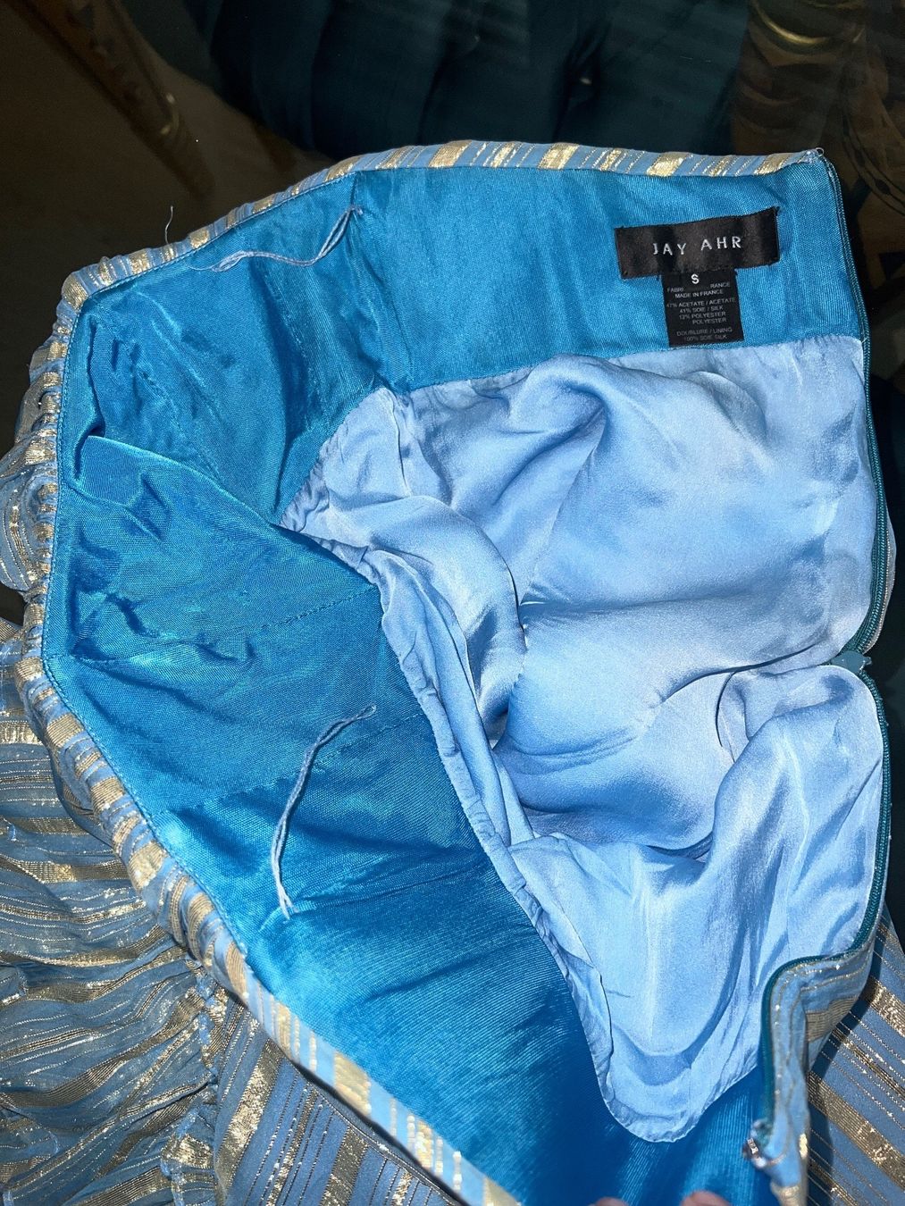 Vestiti: Jay Ahr blue  silk dress – Nuovo (secondo la descrizione) da Genève venduto da val_rp9x 4