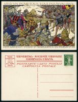 Postkarte: P 65 / PK 067 Urnertag, Kämpfende Heere Morgarten