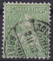 Sitzende Helvetia "25", Nr. 49SBK 150.-++++