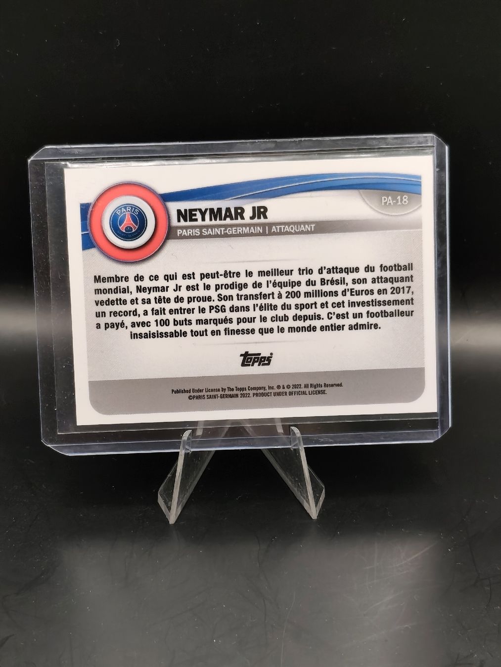 Topps Carte collezionabili: Neymar /99 - Topps PSG Fan Set - Paris Saint-Germain – Usato da Ostermundigen venduto da DaCards 1