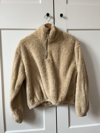 Fleece Pullover beige H&M Groesse XS guter Zustand