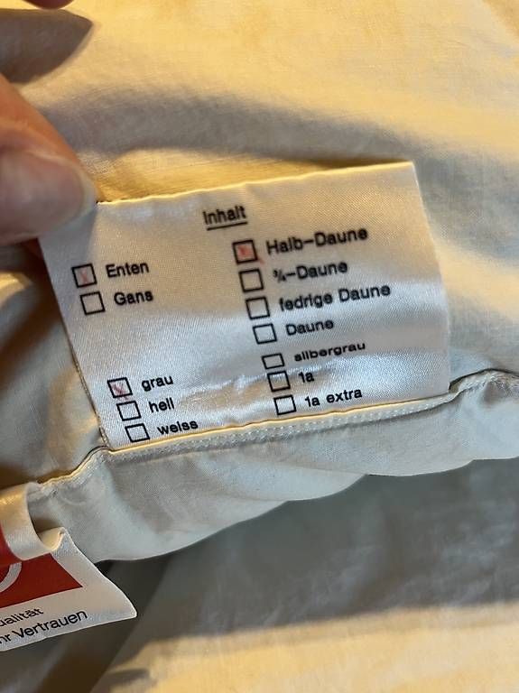 Coperte: 2 Daunenduvet und Kissen – Usato da Horgen venduto da fab_8vh7 1