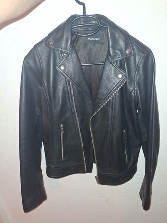The Kooples, schwarze Lammlederjacke XS wie neu