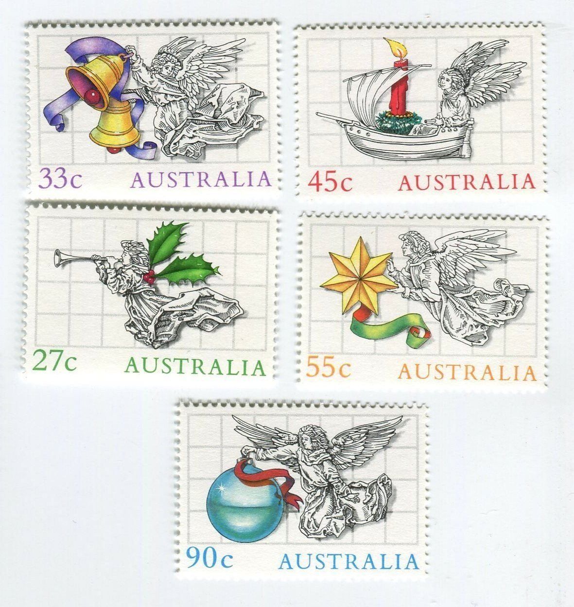 Tutti i francobolli: Briefmarken "Weihnachten". Australien – Nuovo e nell'imballaggio originale da Basel venduto da Butsch5