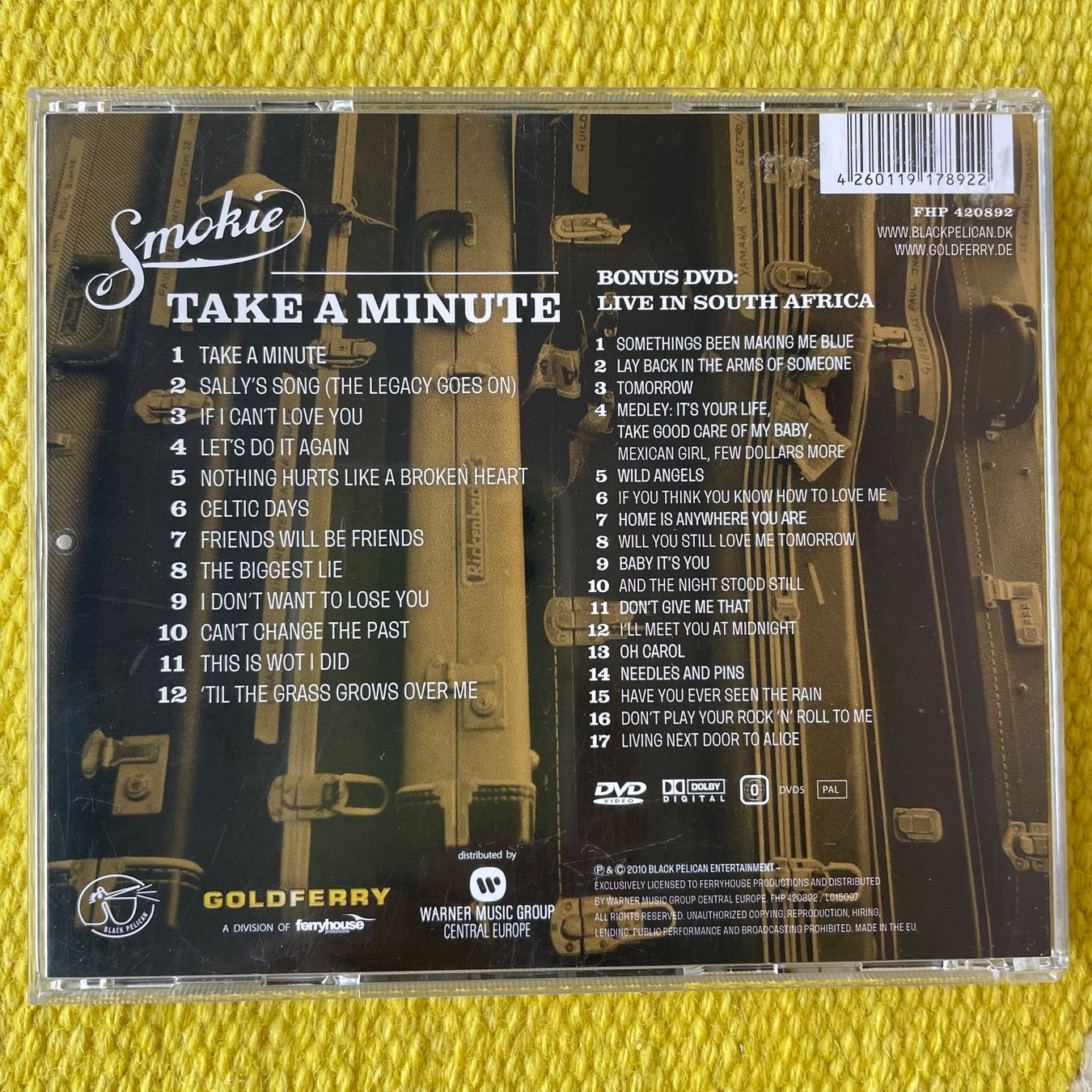 CD: SMOKIE-CD+DVD TAKE A MINUTE – Usato da Rorschacherberg venduto da CD-Roli 1