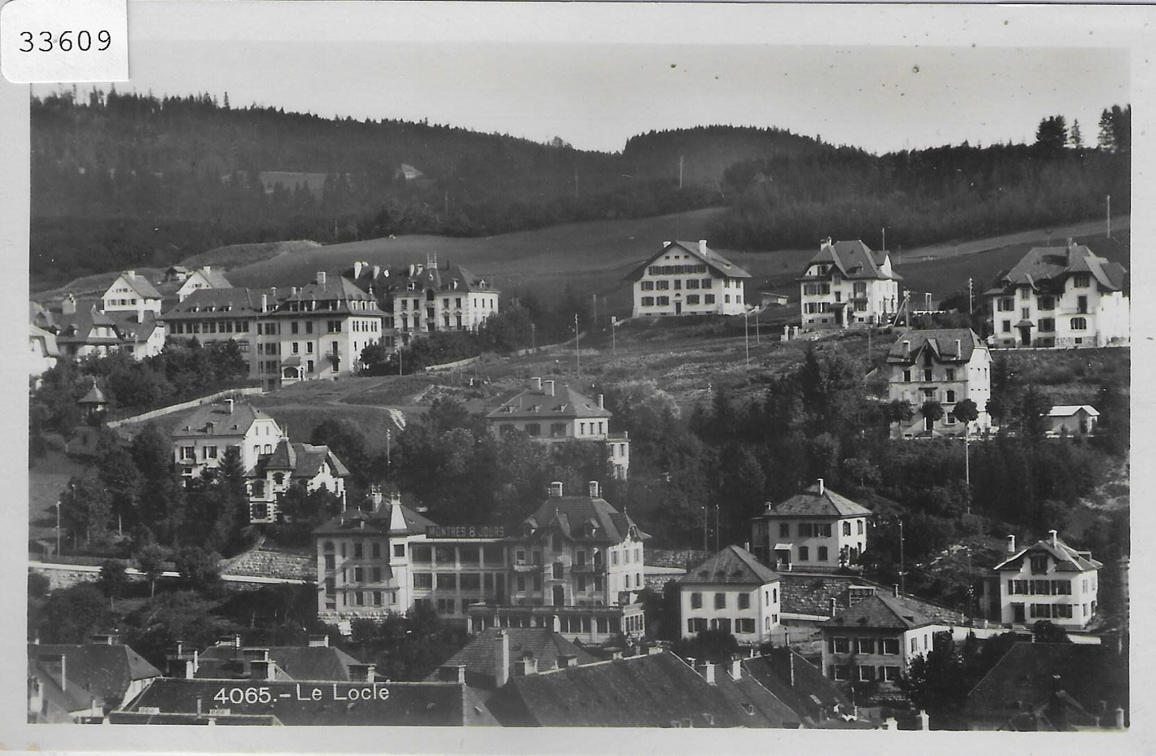 Cartoline postali: Le Locle - Vue generale – Usato da Ettingen venduto da Kartenplanet