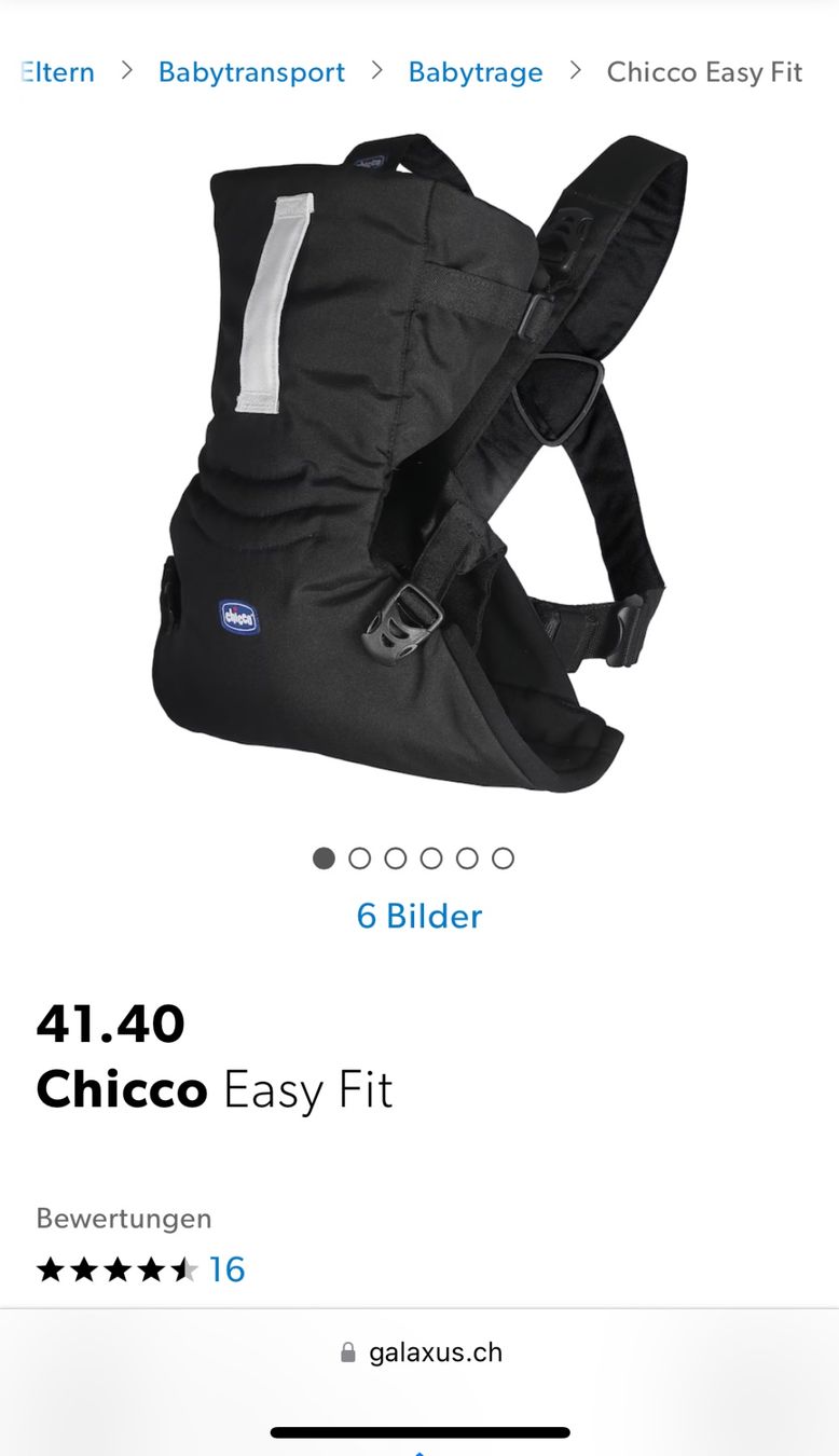 Ergo Baby Marsupi portabebè: Neu Chicco Easy Baby Tragetuch – Nuovo (secondo la descrizione) da Zürich venduto da less4ever 2