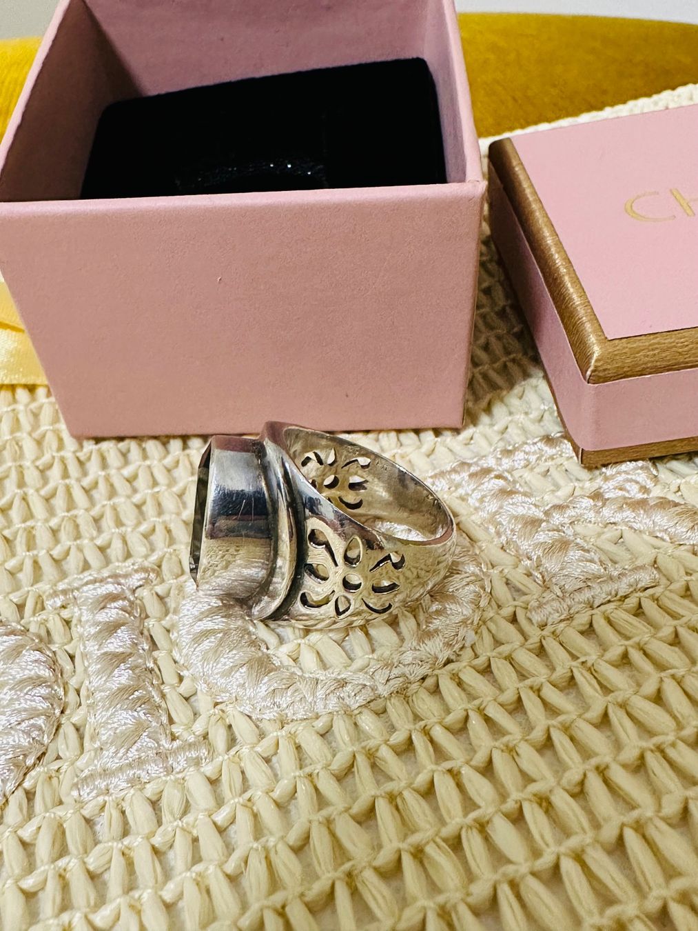 Ringe: Silber Ring Brown Smoky Quartz Gemstone Gr54 – Gebraucht aus Basel von iulia_haul 2