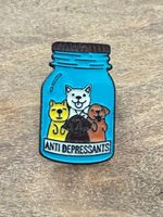 Lustiger Pin Hunde Anti-Depressants