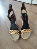 original Louis Vuitton Sandalen Plateau Gold Grösse 36