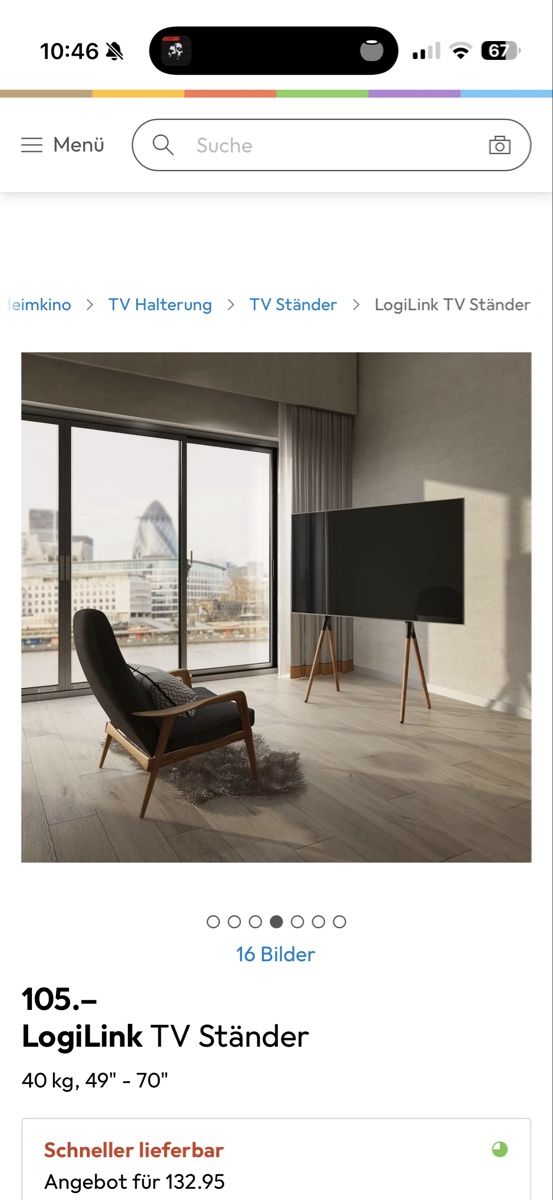 Supporti a parete: LogiLink TV Ständer, top Zustand – Nuovo (secondo la descrizione) da Eichberg venduto da vakisa 3