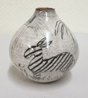 Liselotte Wiesendanger Keramik Vase mit Zebra