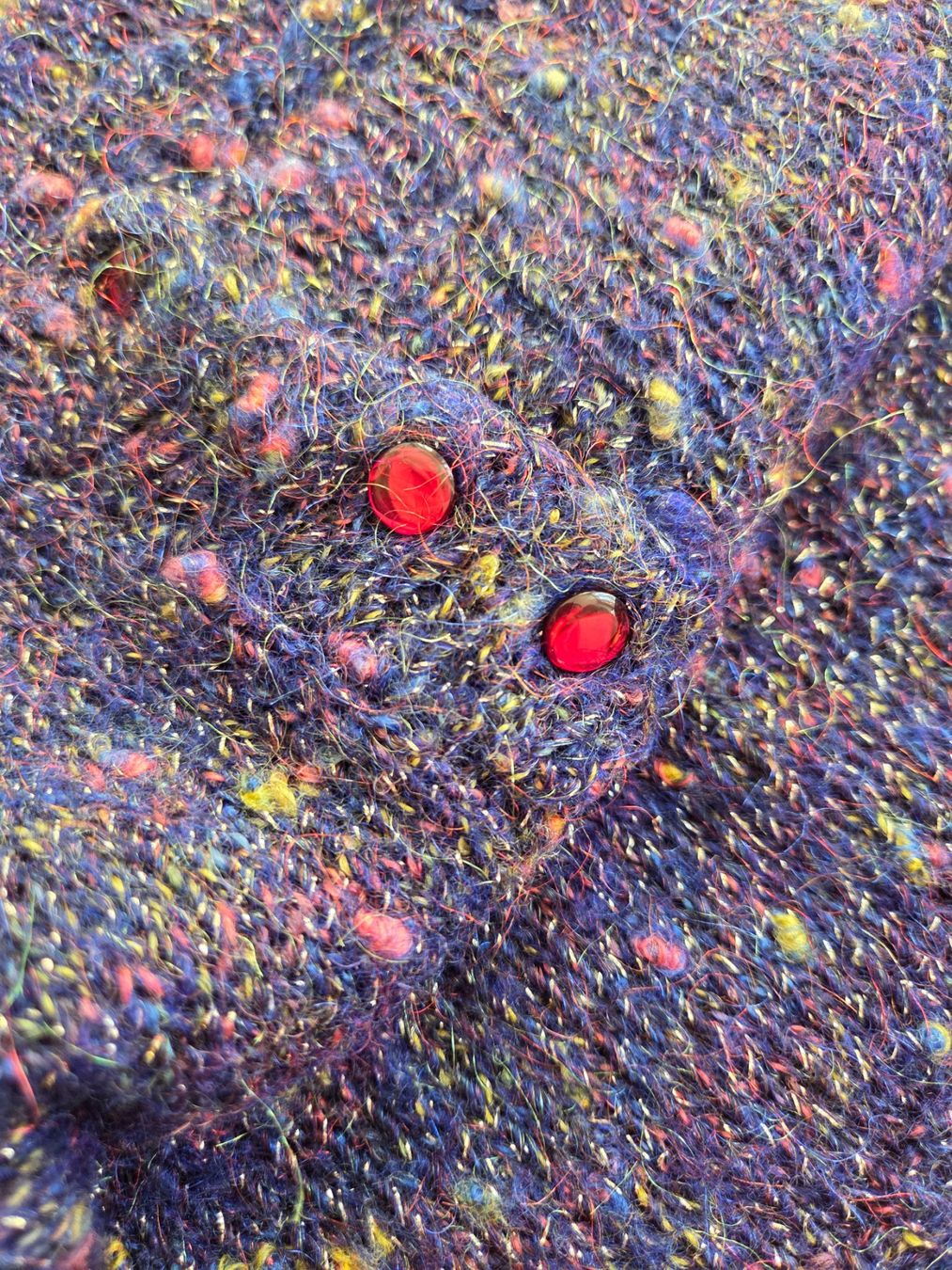 Maglioni & Felpe: Strickpullover mit Glitzerfäden & Knöpfen - S-M – Usato da Bern venduto da -Aniko- 3