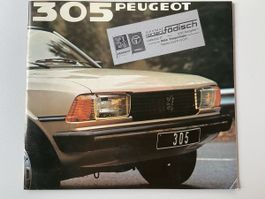 PEUGEOT 305 Prospekt von 1981 deutsch 32 Seiten - brochure