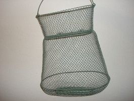 Vintage Fischreuse / Fischkorb aus Draht, Top Zustand!