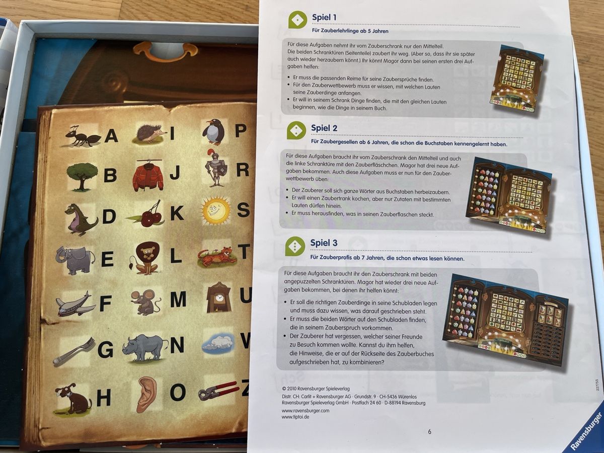 Ravensburger Spiele: Magors Lesezauber - Ravensburger Kinderspiel, komplett! – Gebraucht aus Oberdorf SO von Sofarocker75 1
