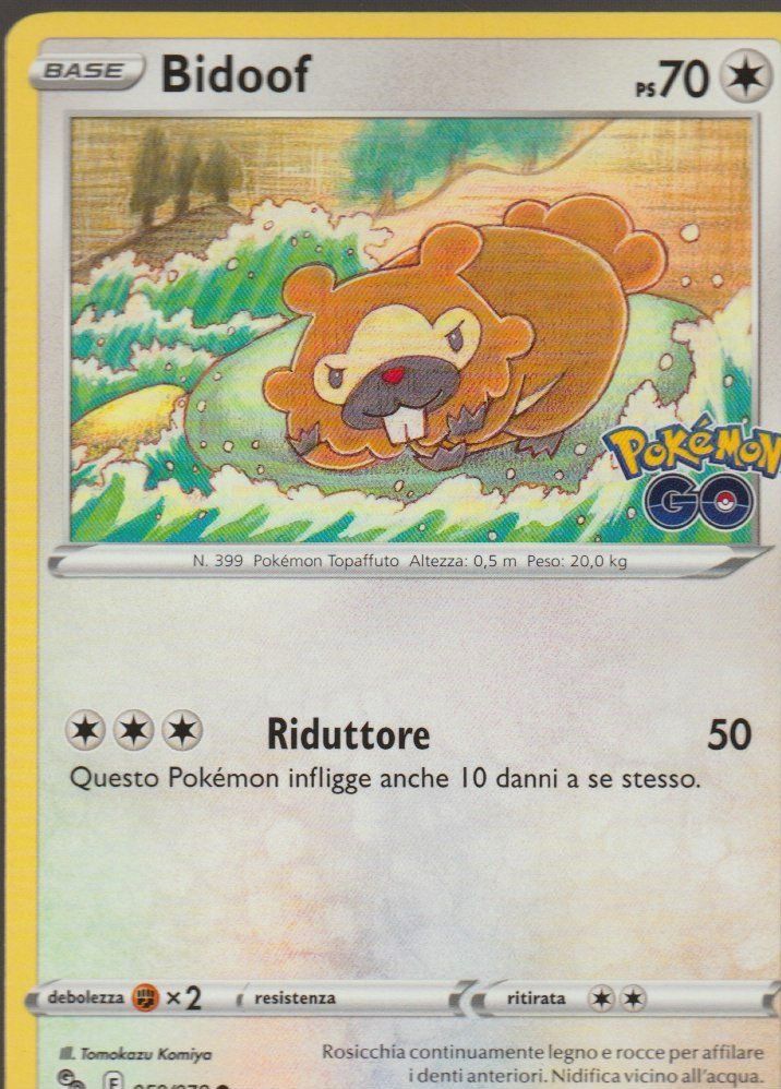 Pokémon Carte collezionabili: TCG POKEMON Pokemon Go PGO 059 / 078 BIDOOF  Italiano – Nuovo (secondo la descrizione) da Vezia venduto da Aquarius_Age