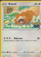 TCG POKEMON Pokemon Go PGO 059 / 078 BIDOOF  Italiano