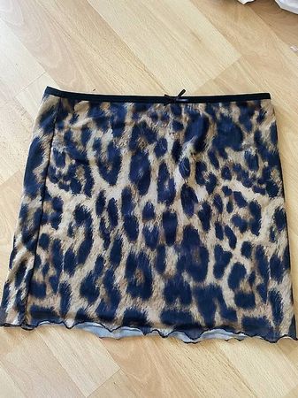 Leopard Skirt Rock Animal Print y2k