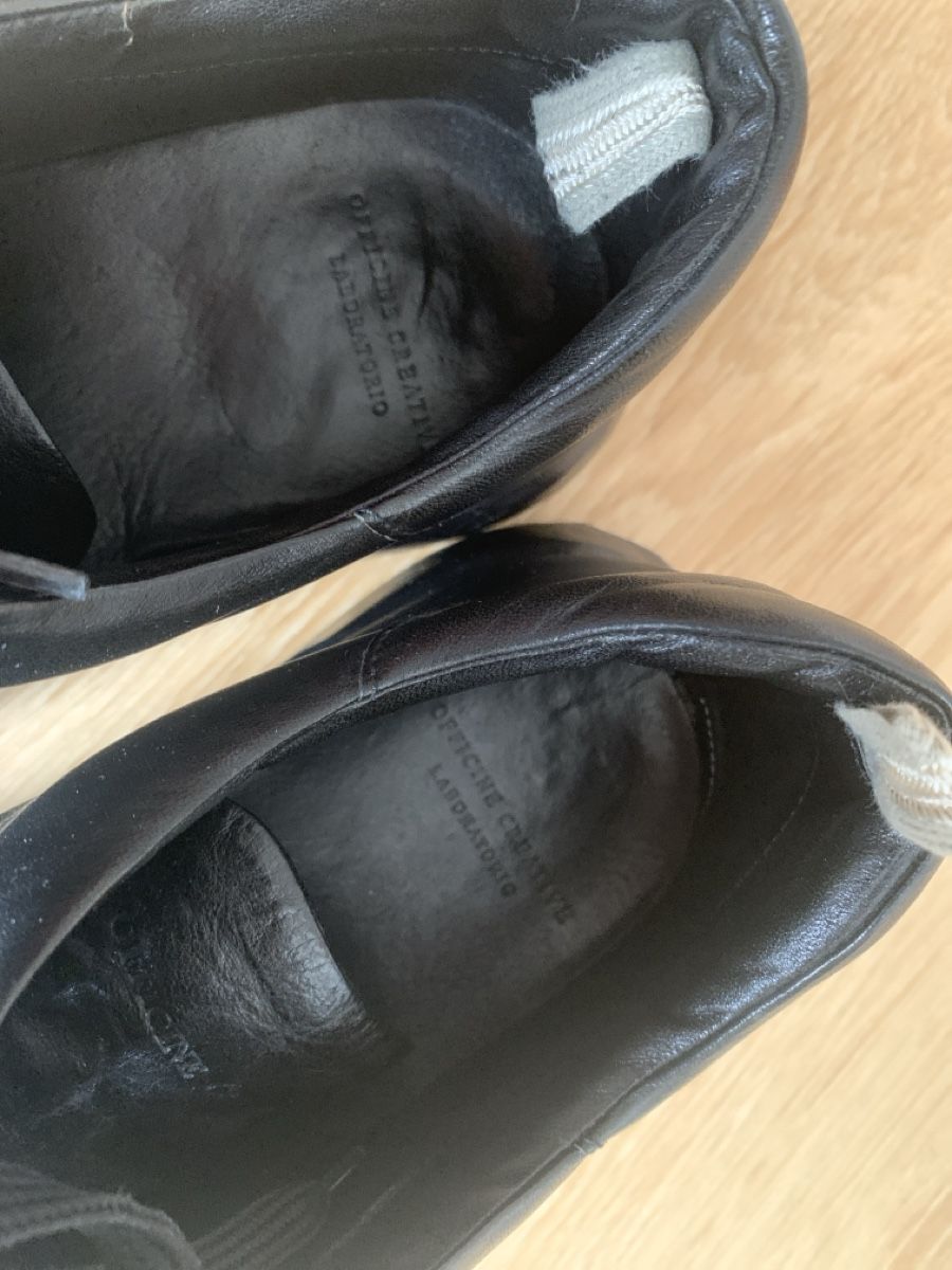Officine Creative Scarpe da uomo: Officine Creative Black Leather/Rubber Trainers - Size 44 – Usato da Zürich venduto da Ikiban 5