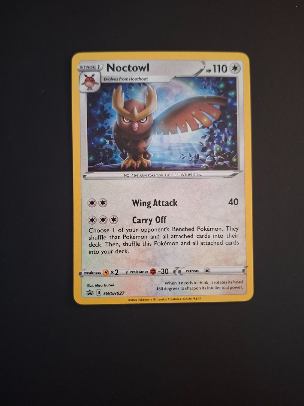 Pokémon Carte collezionabili: Noctowl SWSH027 – Usato da Biasca venduto da Sara_Poke123