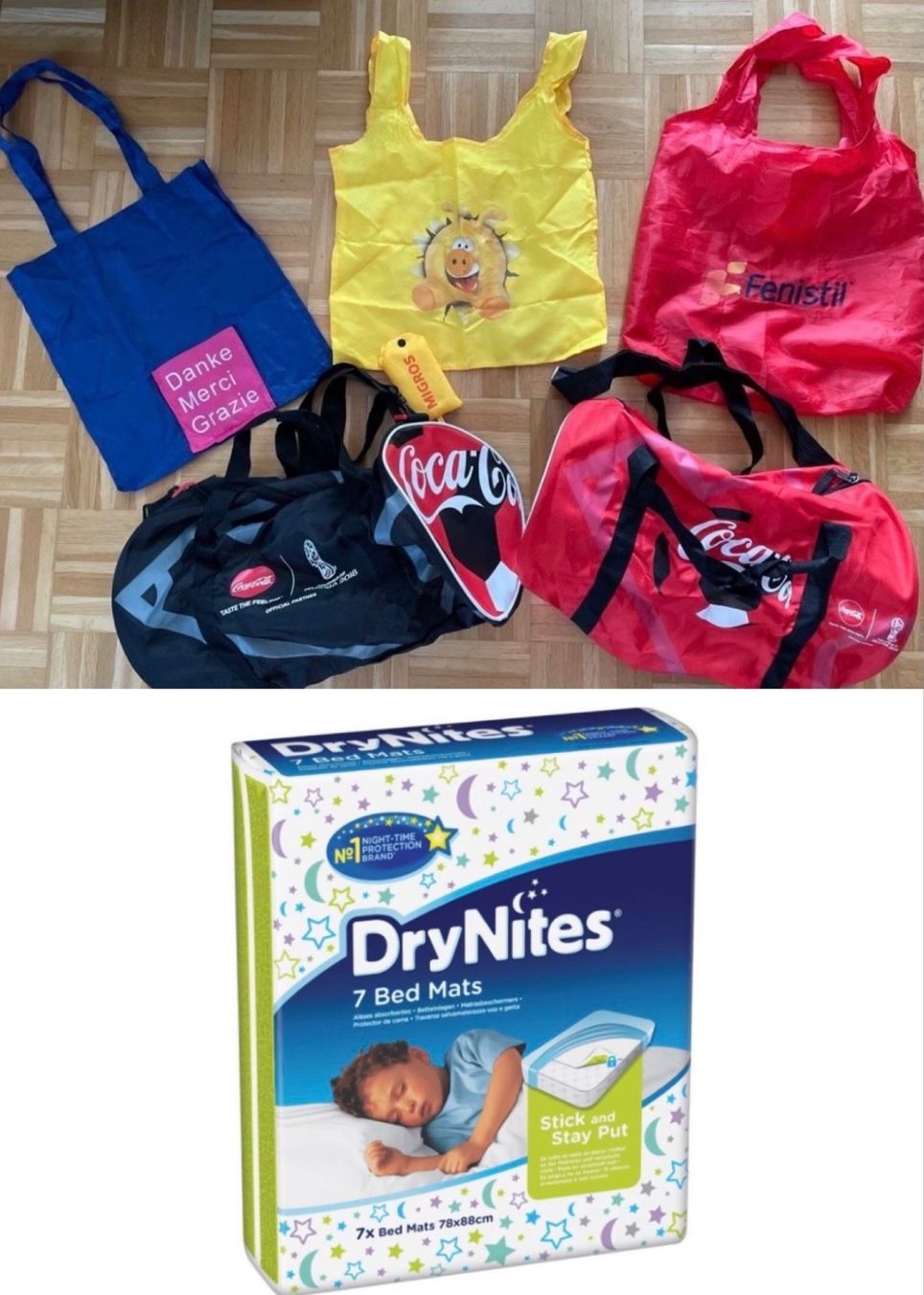 Huggies Secchi per pannolini & Pannolini: Set: Baby Huggies Matten & Taschenset – Nuovo e nell'imballaggio originale da Rüfenacht BE venduto da lavok