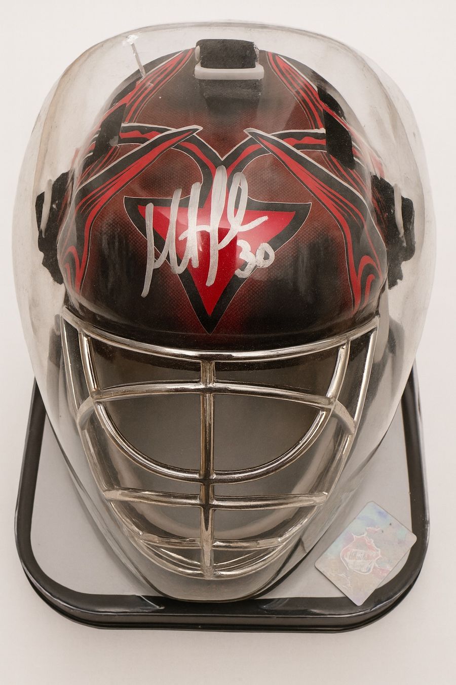 Autografi: Martin Brodeur Autographed NJ Devils Mini Mask – Nuovo e nell'imballaggio originale da Mendrisio venduto da KingElvis85