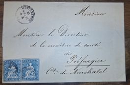 Strubelbrief 23G Winterthur - Neuchatel