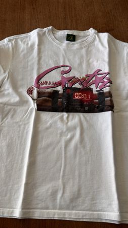 Gr. L T-Shirt "No Time 4 Luv" Print, Sommer Fashion Top