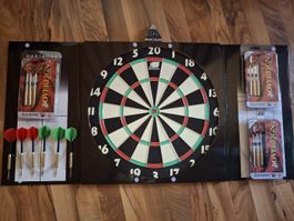 Sunflex Dartscheibe All in One + 9 Elkadart Sovereign Steeld