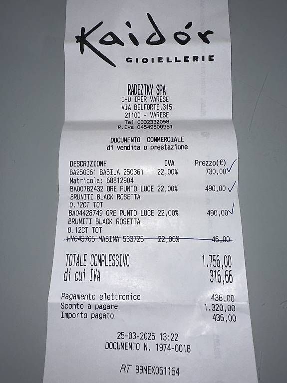 Altri gioielli: Parure orecchini oro e diamanti neri – Usato da Mendrisio venduto da esthetic111 3