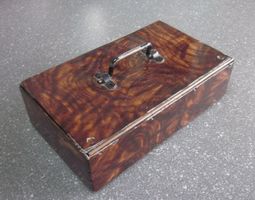 Antike Metall/Stahlkassette, Metallkiste, Dokumentenkassette