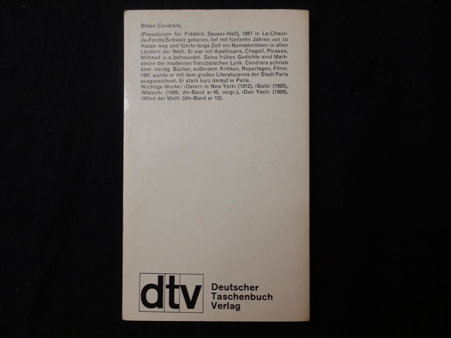 Libri: Celestino Piatti / Blaise Cendrars – Usato da Gutenswil venduto da Optico 1