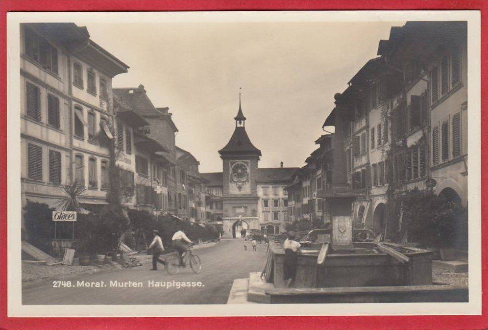Cartoline postali: MORAT, MURTEN, HAUPTSTRASSE – Usato da Grüningen venduto da Kartenlaube