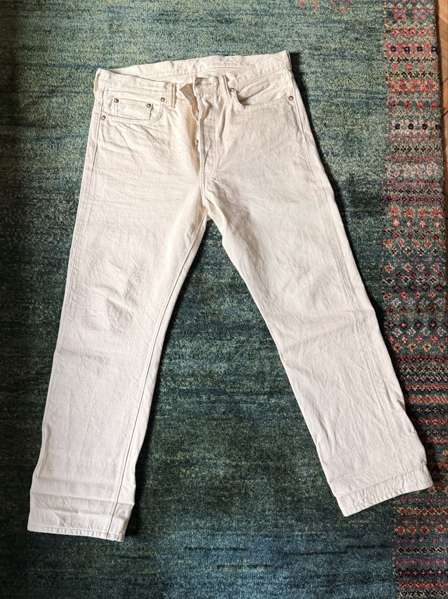 Jeans: Full Count Ecru Jeans 33/29 – Usato da Bern venduto da lars031