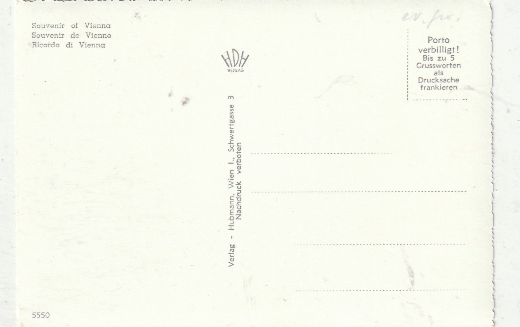 Cartes postales: Gruss aus Wien – D'occasion à Lumbrein par made02 1