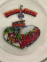 Vintage Europa-Park Aschenbecher – Souvenir mit Goldrand