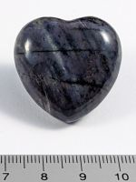 Dumortierit herz 30mm, 19 Gramm
