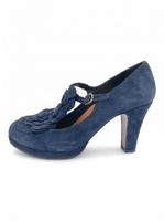 Chie Mihara Suede Plateau Pump EU 39 Blau