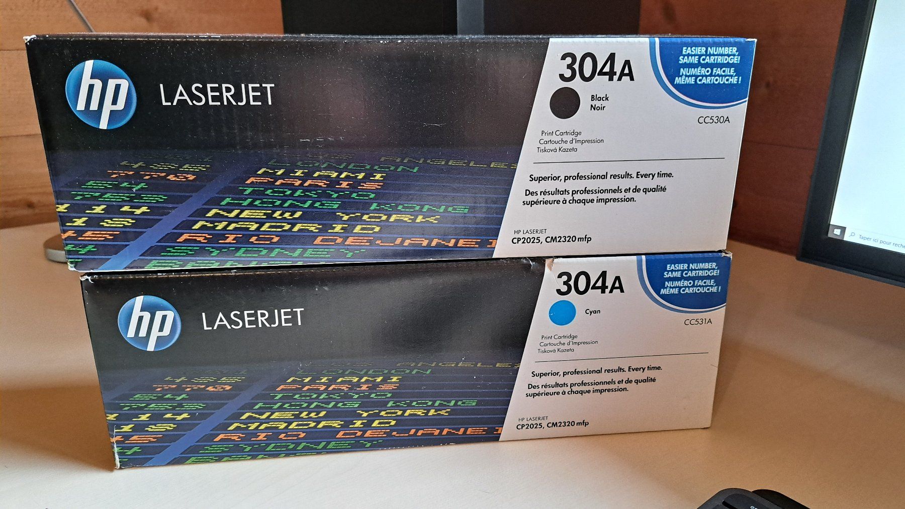 Hewlett Packard Cartucce per stampanti & toner: HP Laserjet 304A Schwarz und Cyan – Nuovo e nell'imballaggio originale da Düdingen venduto da stevo1990