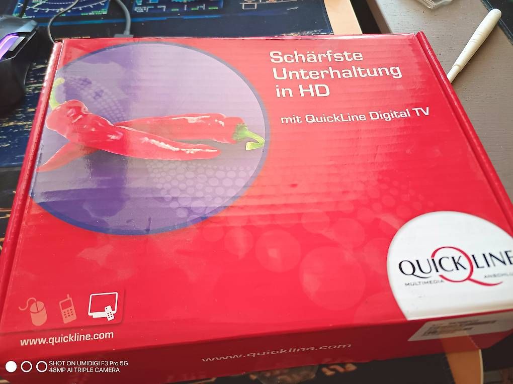 Ricevitori: Quickline Settop-Box mit Zubehör – Usato da Cham venduto da THE_AUDIOFORUM-CH
