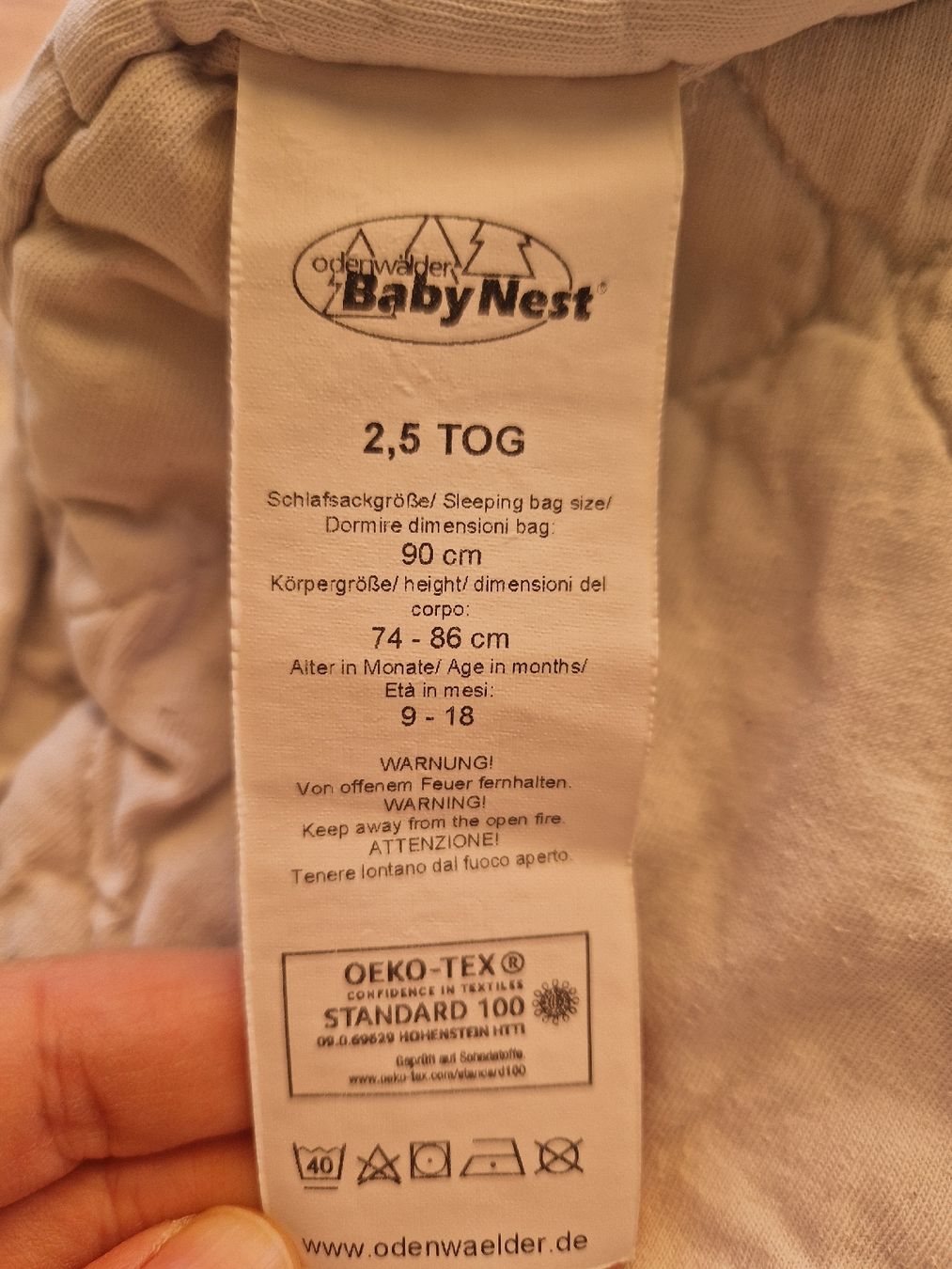 Schlafsäcke: Odenwälder BabyNest klimaprima – Gebraucht aus Suhr von Caramelito02 1