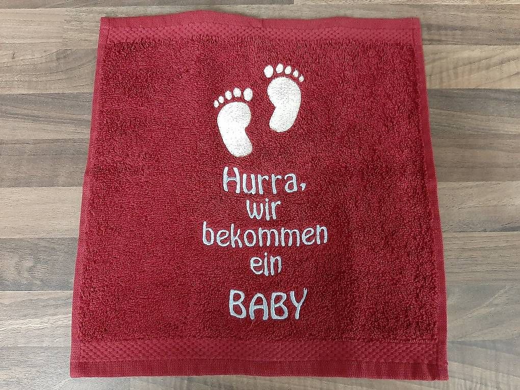 Teli da bagno: Waschtuch bestickt, Baby, Neu – Nuovo e nell'imballaggio originale da Knutwil venduto da Geschenksatelier