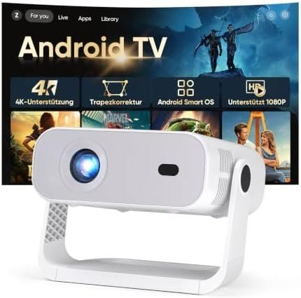 Videoprojektoren: 2026 Neuer Smart Mini Beamer Integrierte APP Android 14 – Neu und originalverpackt aus Hundwil von Pakethase 1