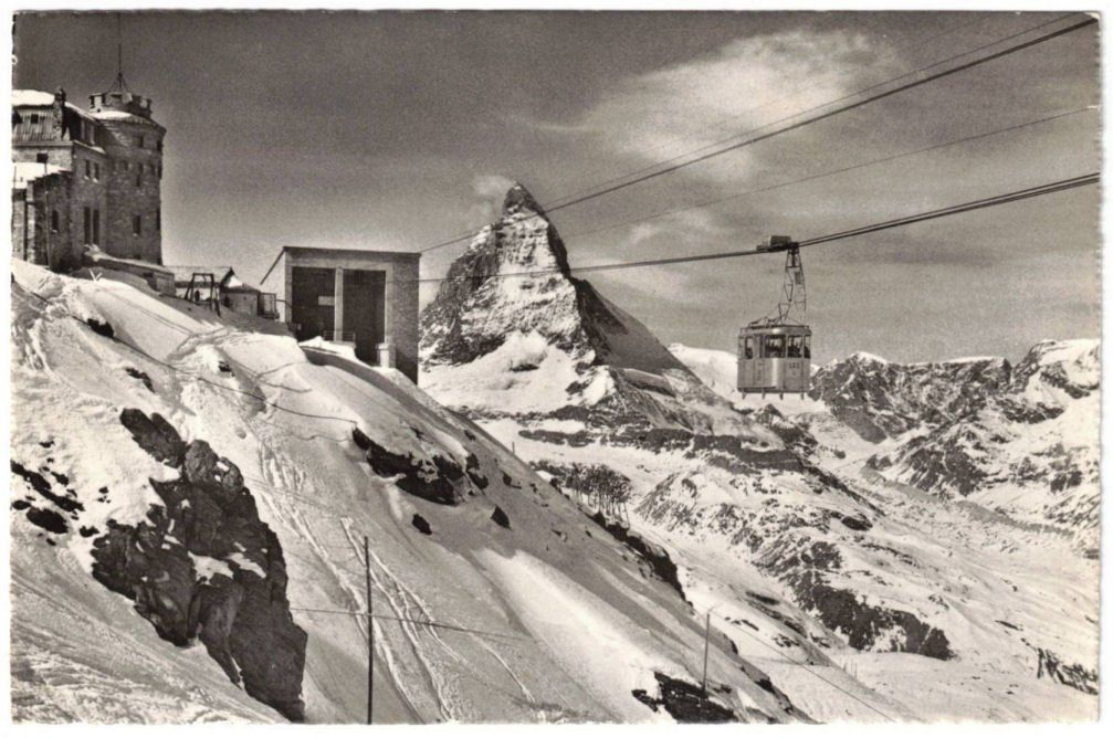 Cartoline postali: Zermatt - Luftseilbahn Gornergrat--Hochtälli – Usato da Binningen venduto da Mountainrider