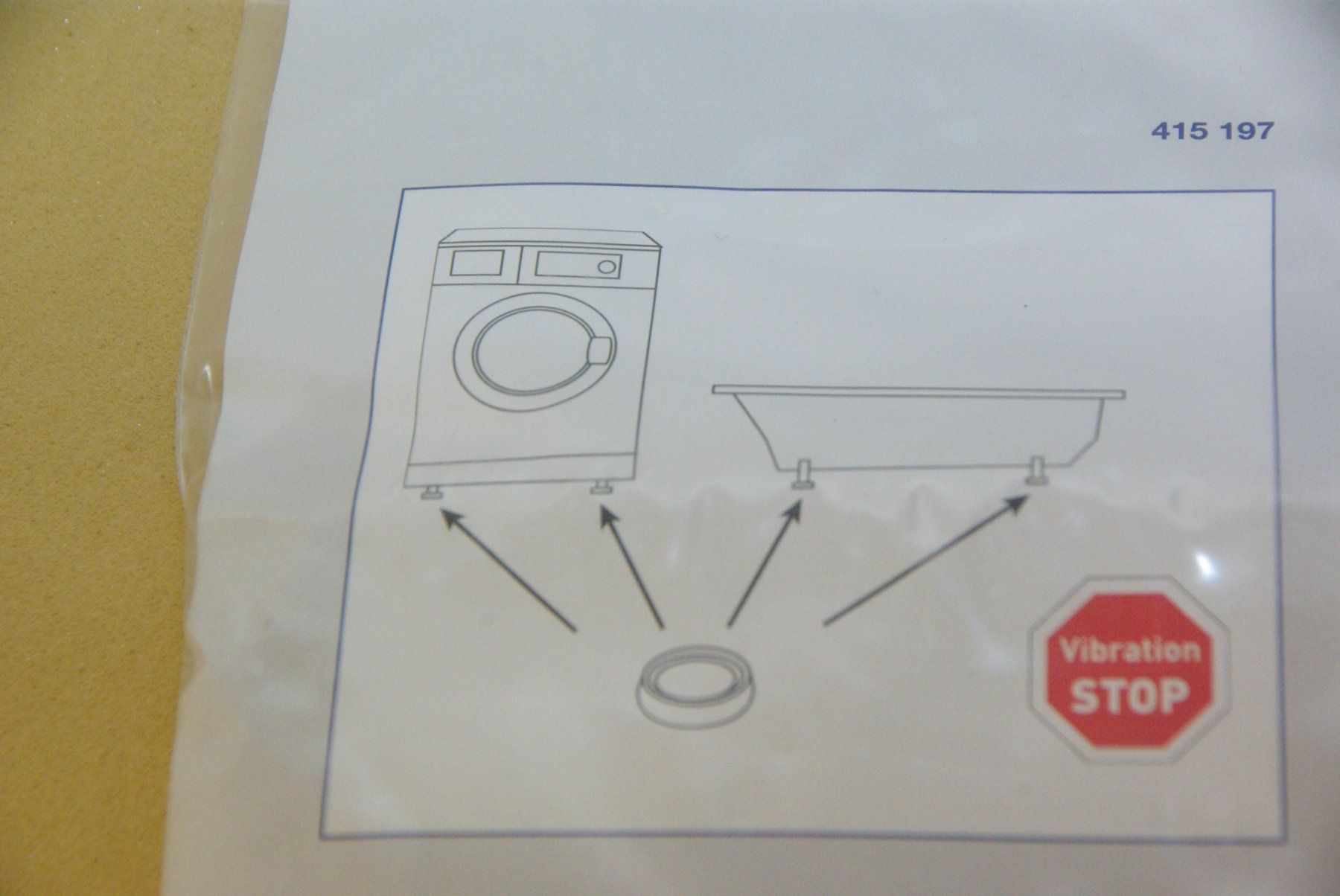 Lavatrici: 1 Pack STOP Vibration Platten, Emil Lux – Nuovo e nell'imballaggio originale da Herisau venduto da Cevianer1844 1