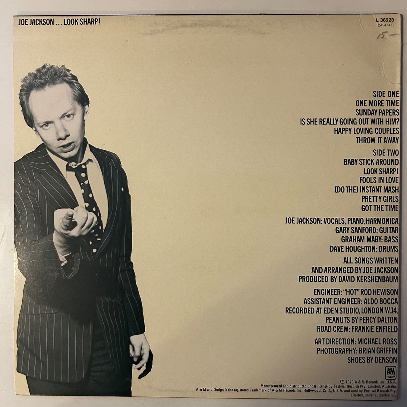 Dischi in vinile: Joe Jackson - Look Sharp! - Vinyl Schallplatte - Top Zust... – Usato da Aesch BL venduto da BernisFlomi 1