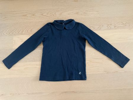 Petit Bateau Langarm-Shirt mit Peter-Pan-Kragen 6ans/116cm