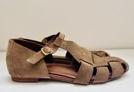 Anonymous Copenhagen Fisherman Sandalen Wildleder Taupe Gr. 